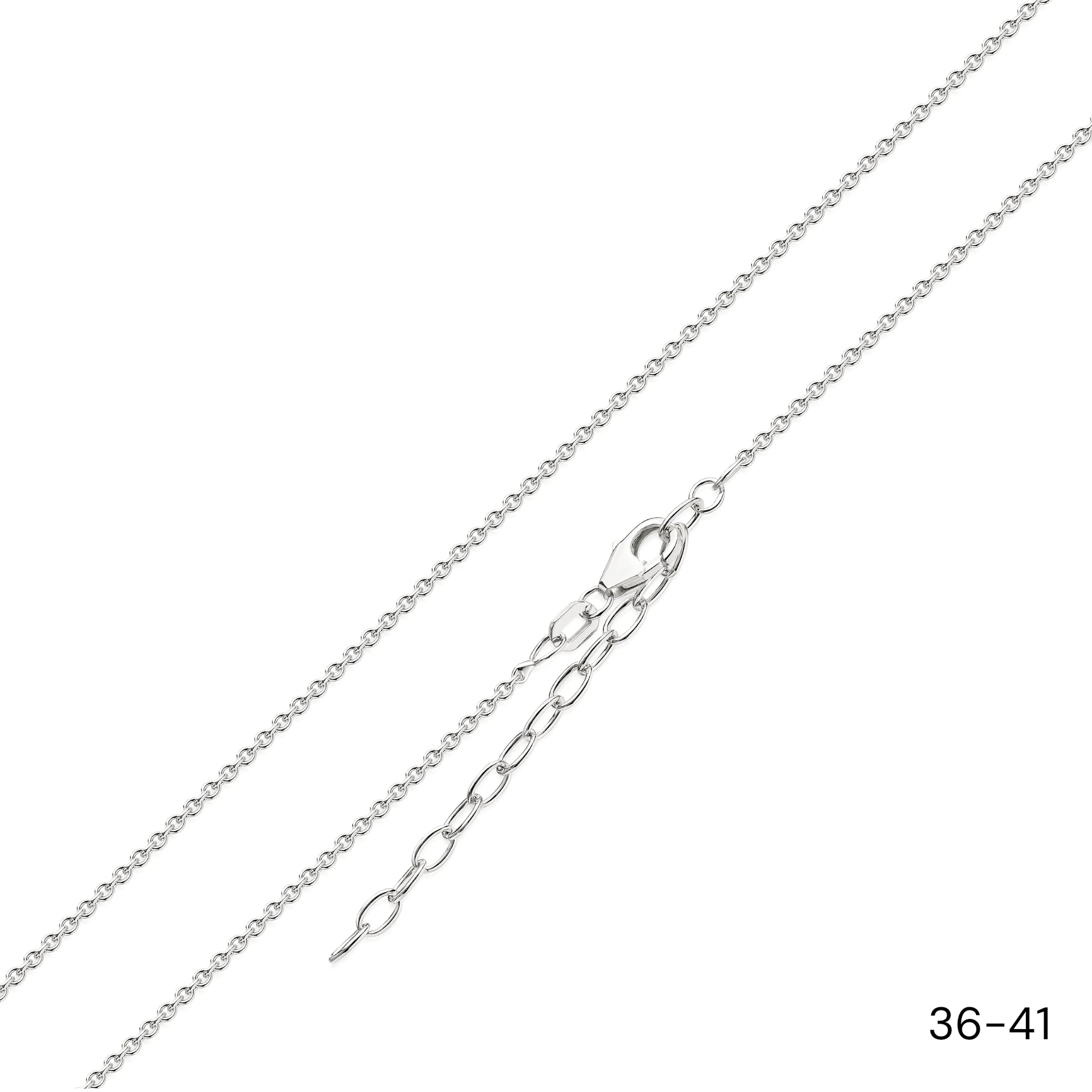 Silberne Ankerkette 1,5mm mit verstellbarem Verschluss von 36-41cm, feine Gliederung aus echtem Silber