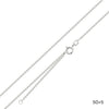 Feine Silber-Ankerkette 1,5mm mit Federringverschluss, 50+5cm Länge, präzise gefertigt