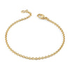 Goldenes Ankerarmband 2,7 mm mit klassischer Ankerkettengliederung und Karabinerverschluss