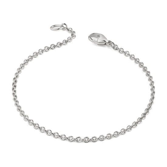 Silbernes Ankerarmband 2,7 mm mit feinen Kettengliedern und Karabinerverschluss aus der Aurevia Manufaktur