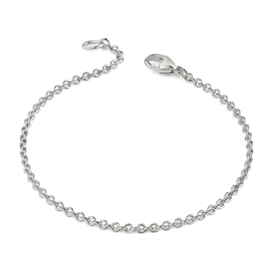 Silbernes Ankerarmband 2,7 mm mit feinen Kettengliedern und Karabinerverschluss aus der Aurevia Manufaktur